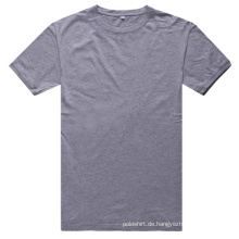 Mode Unisex Plain Grau Bambus Spandex T-Shirt